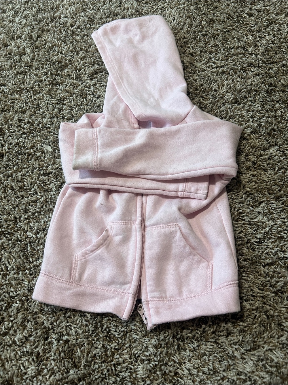 The Children's Place Light Pink Hooded Zip Sweatshirt